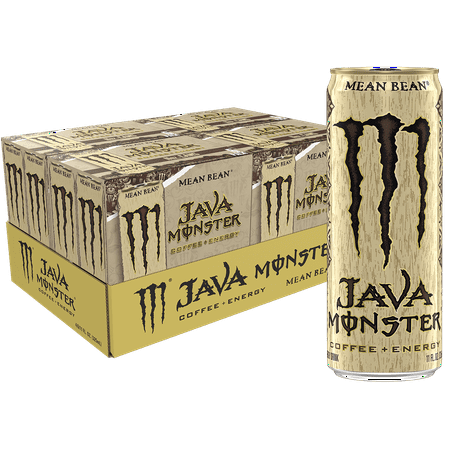 Java Monster Mean Bean, Coffee + Energy, 24 Count, 11 fl oz