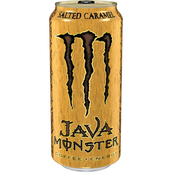 Monster Energy Java, Salted Caramel, Energy + Coffee, Energy Drink, 15 Fl Oz