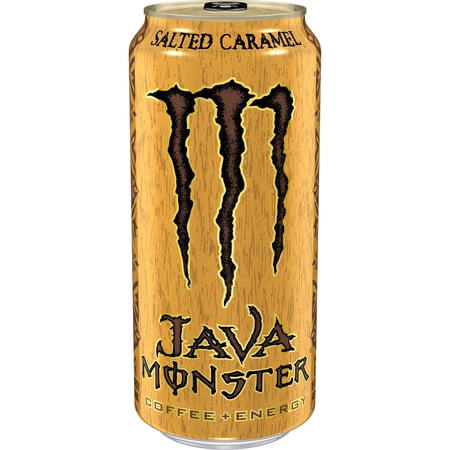 Monster Energy Java, Salted Caramel, Energy + Coffee, Energy Drink, 15 Fl Oz