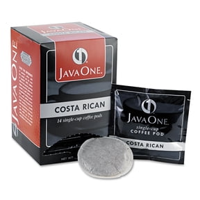 Java One, Costa Rican 14 Single Cup Coffee Pods, 6 Ct