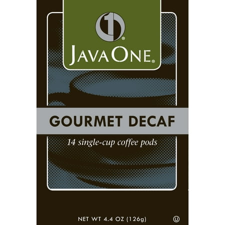 Java One, Gourmet Decaffeinated 14 Single Cup Coffee Pods, 4.4 oz, 6 Ct