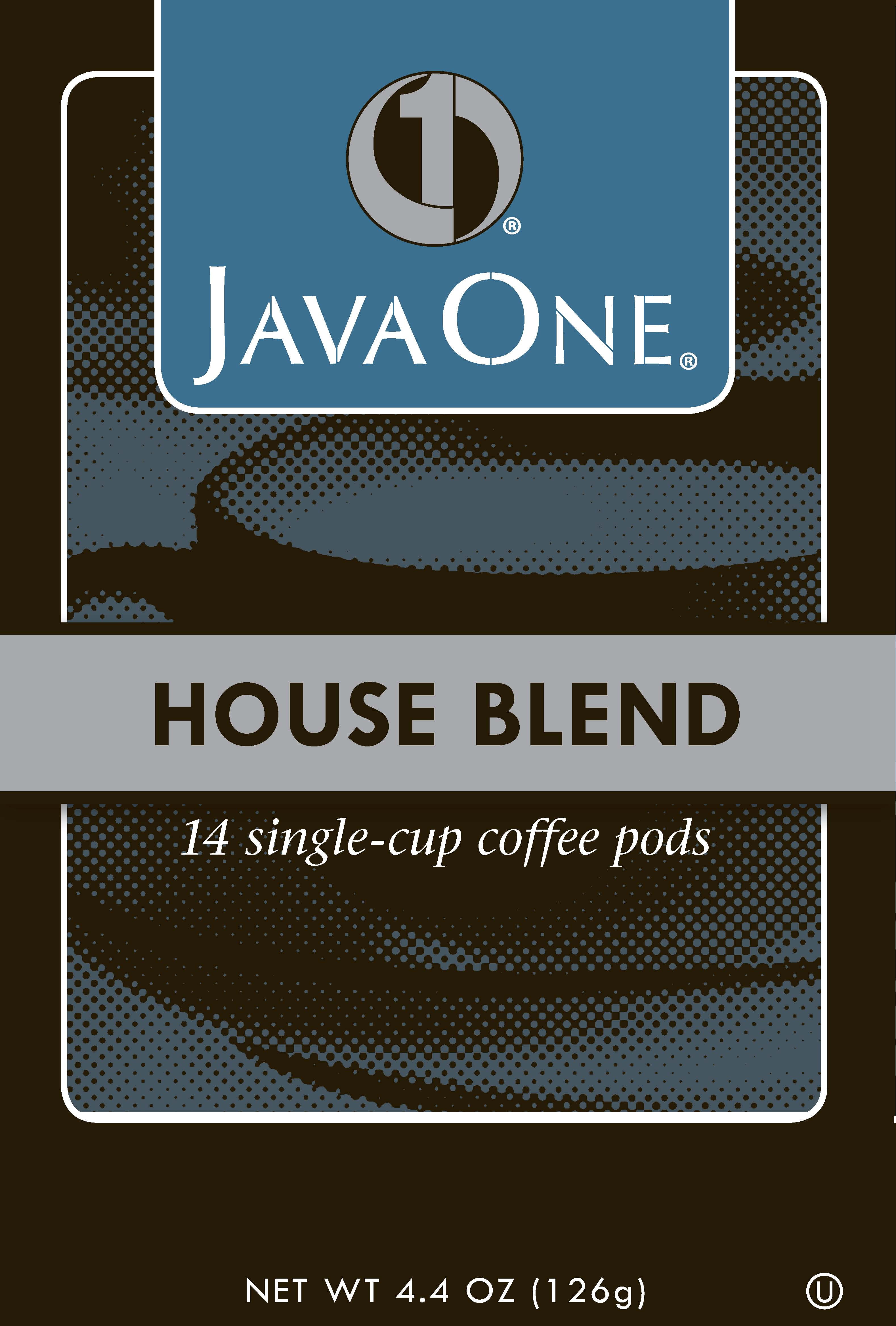 Java One, House Blend 14 Single Cup Coffee Pods, 6 Ct