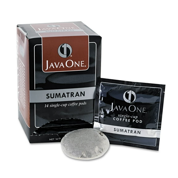 Java One, Single Cup Sumatra Mandheling Coffee Pods, 6 Ct