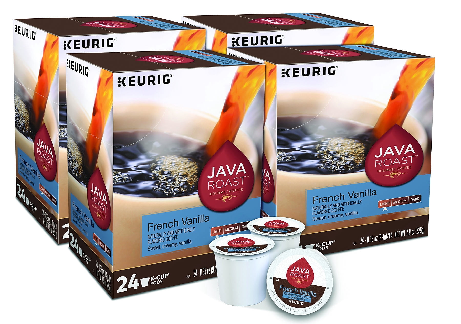 Java Roast French Vanilla Coffee, Keurig K-Cup 55237CT