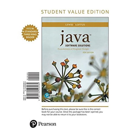 Pre-Owned Java Software Solutions (Loose Leaf)