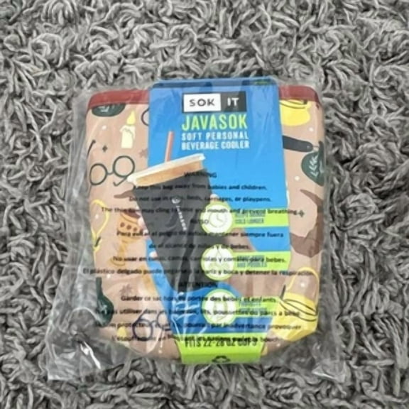 Java Sok Iced Coffee & Cold Soda Insulated Neoprene Cup Sleeve Horcrux Medium...