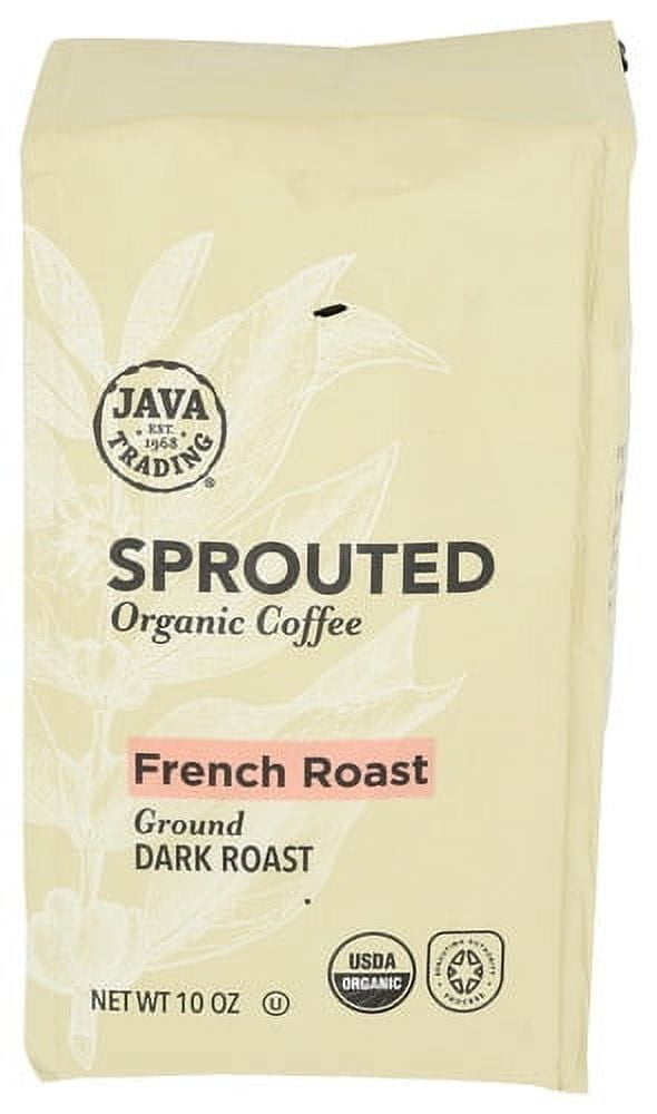 Java Trading French Roast Organic Sprouted Ground Coffee (6 Pack) 10 oz ...