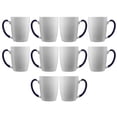 thumbnail image 1 of Java Two-Tone Coffee Mugs 12 oz. Set of 10, Bulk Pack - Perfect for Coffee, Tea, Espresso, Hot Cocoa, Other Beverages - Cobalt Blue, 1 of 4