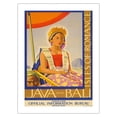 thumbnail image 1 of Java and Bali - Isles of Romance - Vintage Travel Poster c.1930s - Bamboo Fine Art 290gsm Paper Print (Unframed) 18x24in, 1 of 4