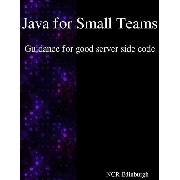 Java for Small Teams - Guidance for good server side code Paperback 988840721X 9789888407217 Ncr Edinburgh