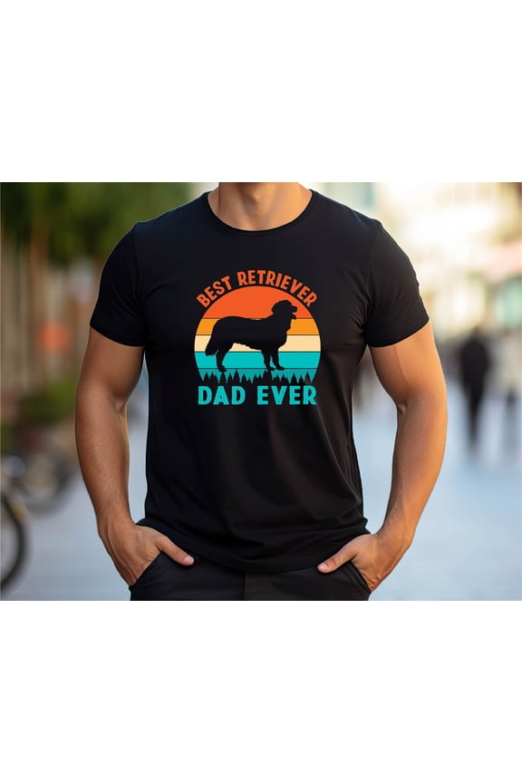 Best Retriever Dad Ever Shirt, Retriever Dog Shirt, Cute Retriever Dad Gift Shirt, Best Dog Dad Shirt