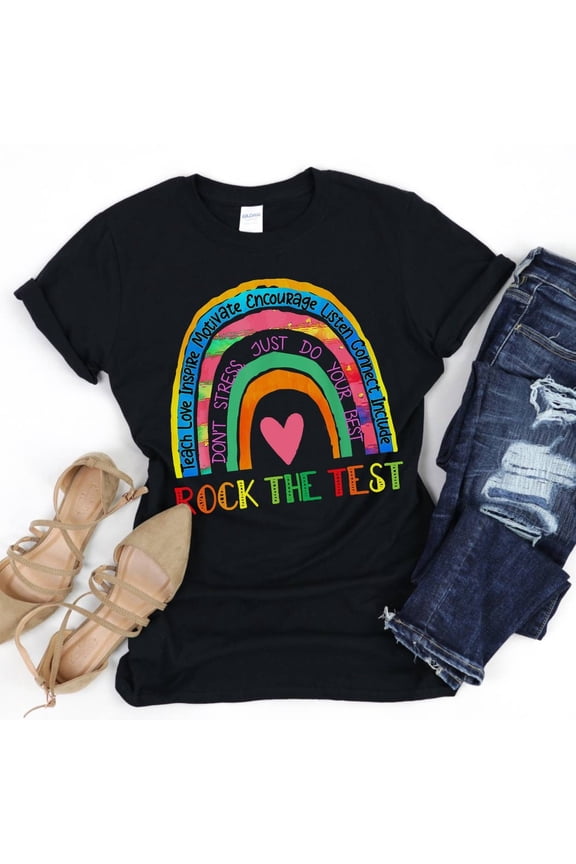 Matching State Testing Shirts Teacher Test Day Shirt, Gen Z Testing Day Teacher Team Shirts, Teen Slang Testing Coordinator Shirt, Bruh Tee