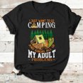 thumbnail image 1 of JavaC Vintage I Just Want To Go Camping And Ignore All Of My Adult Problems Unisex T-shirt, Special Gift For Family Members Friends, 1 of 4