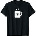 thumbnail image 1 of JavaScript Code Coffee Developer Programmer T-Shirt, 1 of 3
