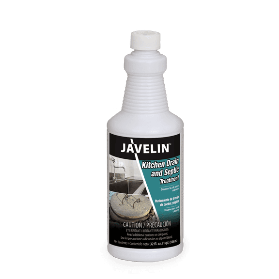 Javelin Kitchen Drain and Septic Treatment - 1 Quart Bottle