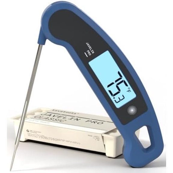 Javelin(R) PRO Classic Ultra- 2-Second Professional Digital  Read Meat Thermometer for Grill and Cooking, Auto-Rotating Backlit Display, IP65 Water Resistant, NSF Certified - Maize