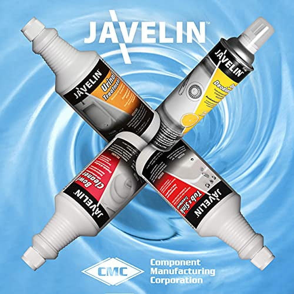 Javelin Tub and Sink Treatment Clog Dissolver Drain Cleaner Removes Grease 32 Fl. Oz