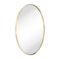 thumbnail image 1 of Javell Oval Metal Wall Mirror 30" x 20" - Brushed Gold, 1 of 5