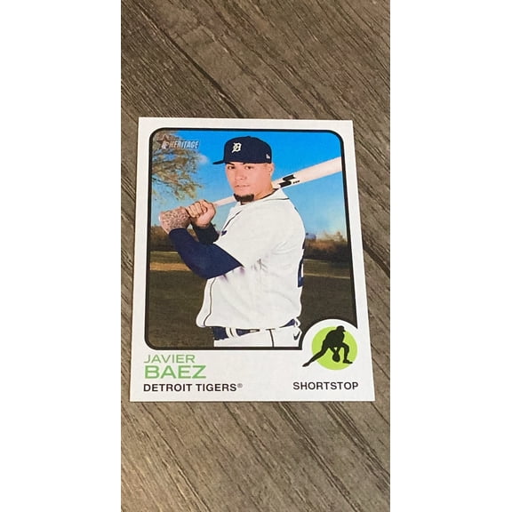 Javier Baez MLB Detroit Tigers 2022 Topps Heritage 692 Base Trading Card