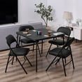 thumbnail image 1 of Javlergo 5 Piece Folding Table and Chair Dining Set Black, 1 of 8