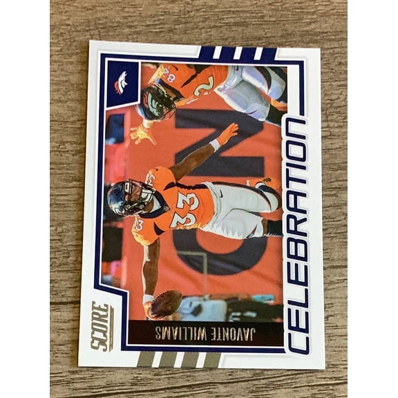 Panini Javonte Williams Denver Broncos NFL 2022 Score Celebration C-JW