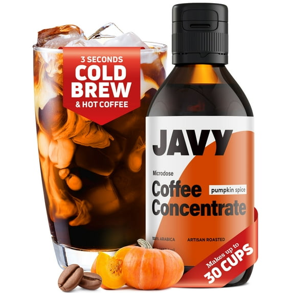 Javy Coffee Cold Brew Pumpkin Spice Liquid Concentrate, Iced Coffee & Cold Brew Drinks