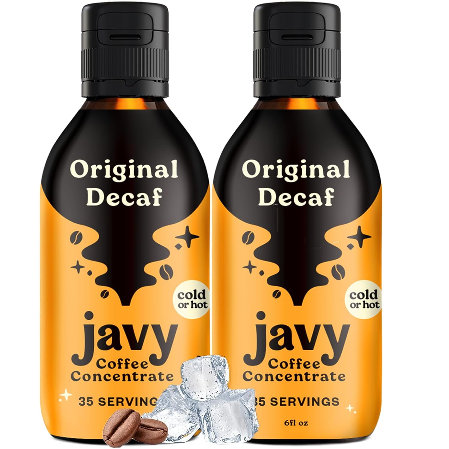 Javy Cold Brew Iced Coffee Concentrate, 2 Decaf Pack, Arabica Coffee