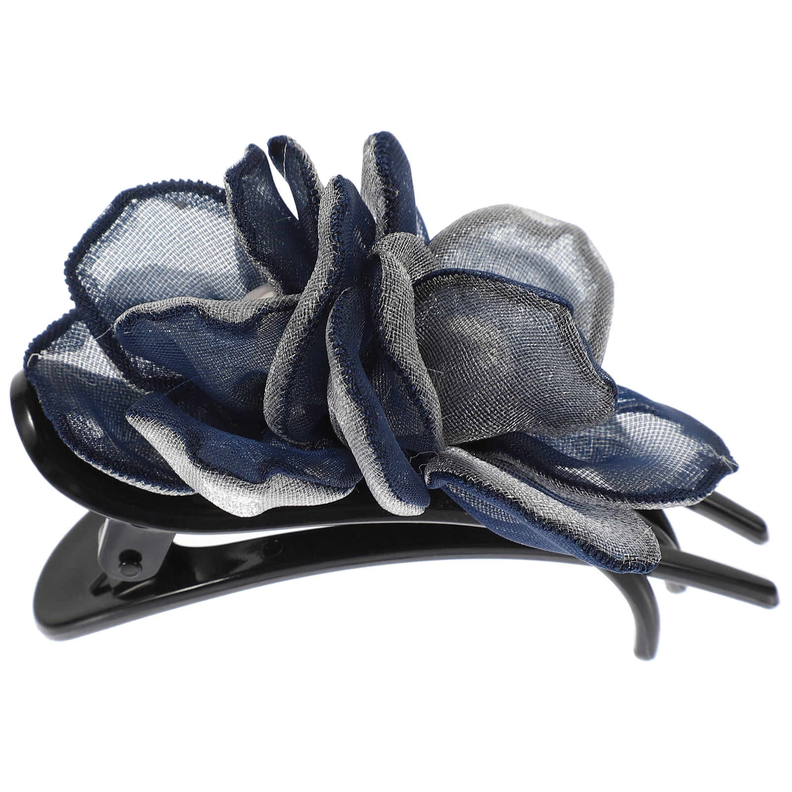 Jaw Alligator Clip Silk Yarn Flower Duck billed Hair Clip for Thin Hair