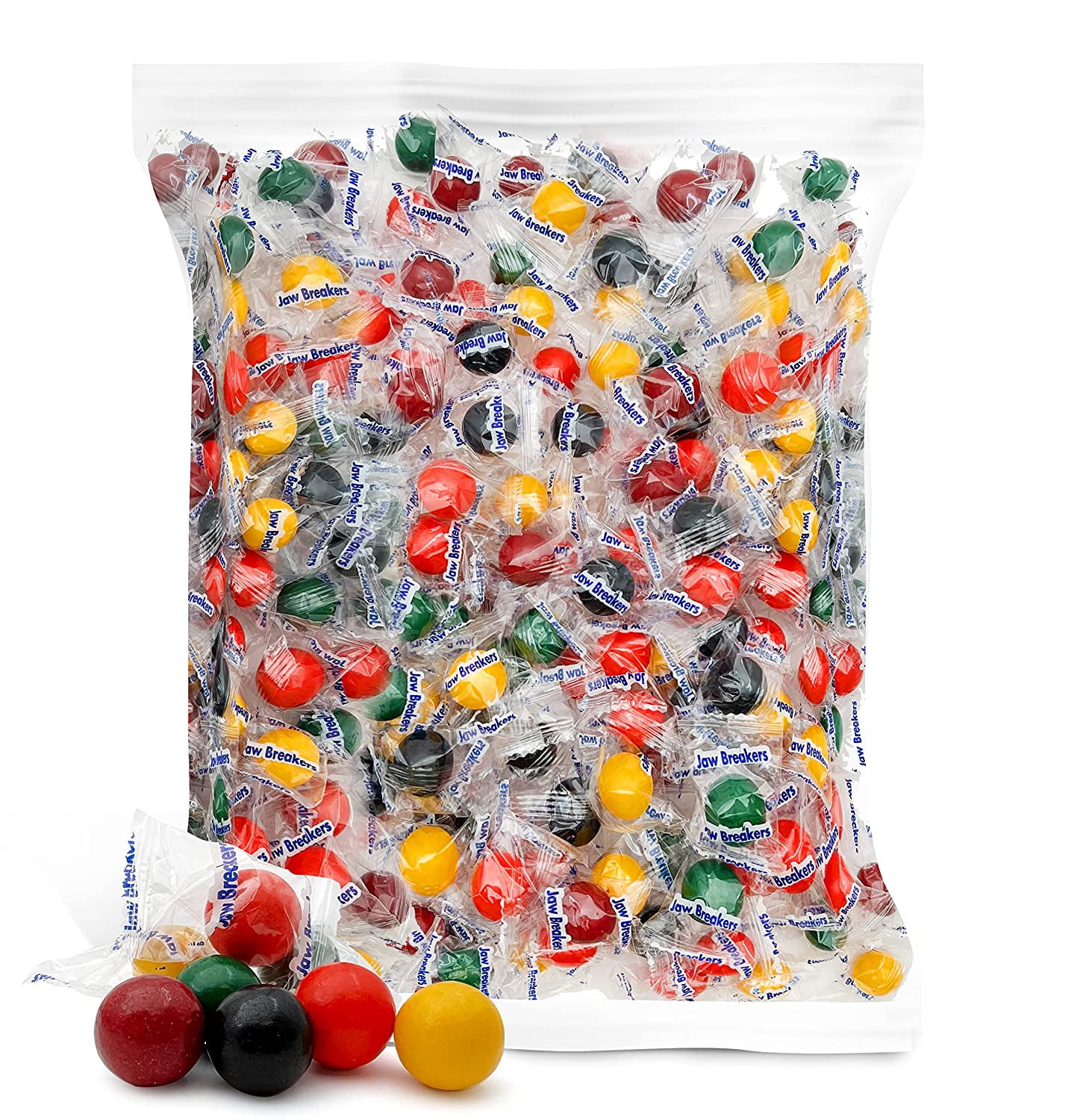 Jaw Breakers Hard Candy, Individually Wrapped, Bulk Pack 3 Pounds