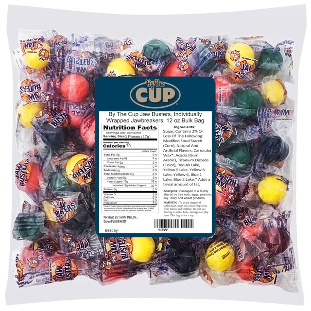 Jaw Busters, Individually Wrapped s, 12 oz Bulk Bag