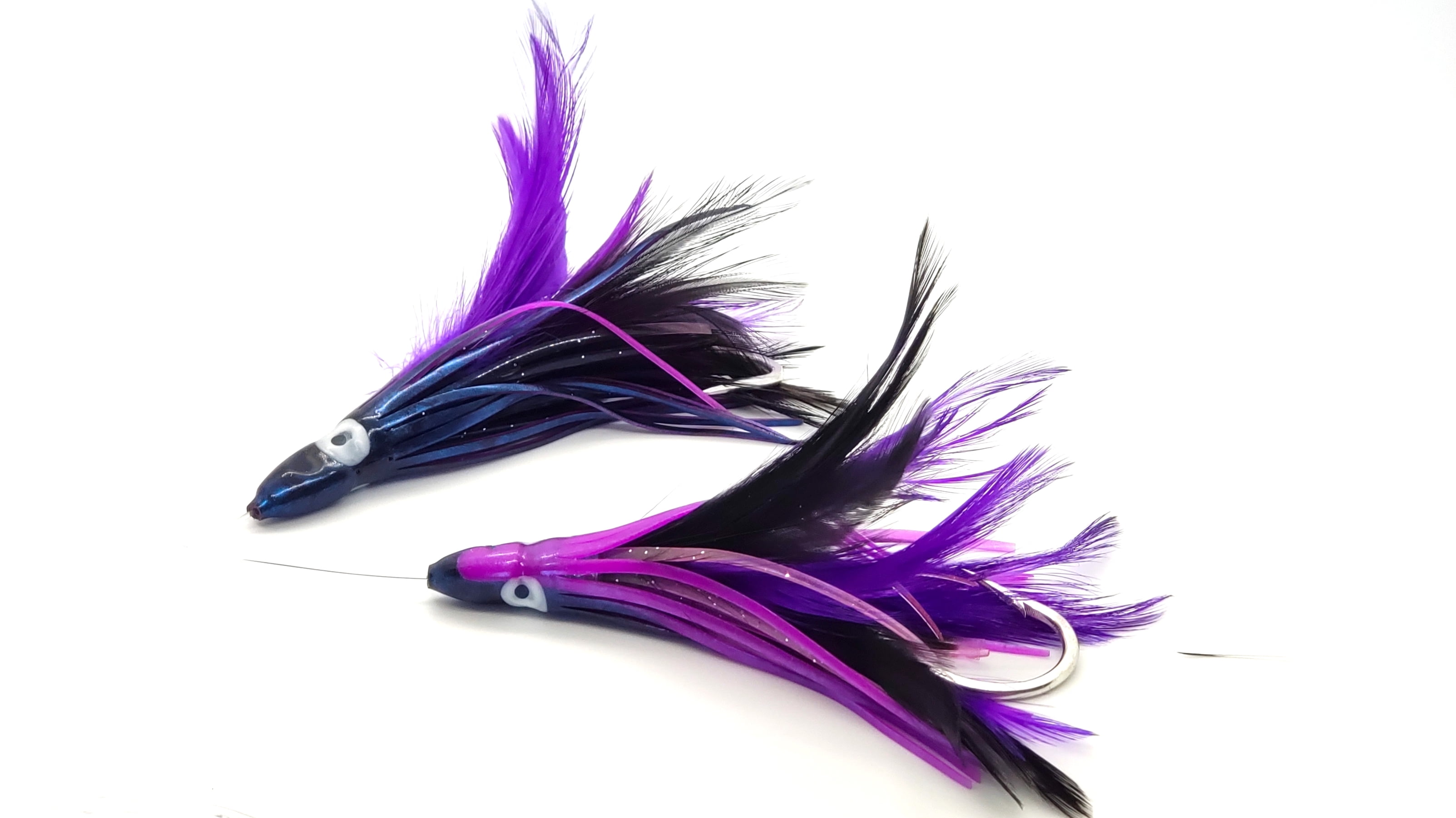 Jaw Lures Tuna and Mahi Feathers Black/ Purple