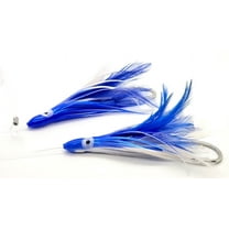 Jaw Lures Tuna and Mahi Feathers Blue/ White