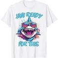 thumbnail image 1 of Jaw Ready For This Funny Shark Lover Pun Ocean Wildlife T-Shirt, 1 of 5