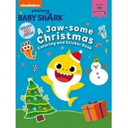 Baby Shark Baby Shark A Jaw-Some Christmas Coloring and Sticker Book, Paperback