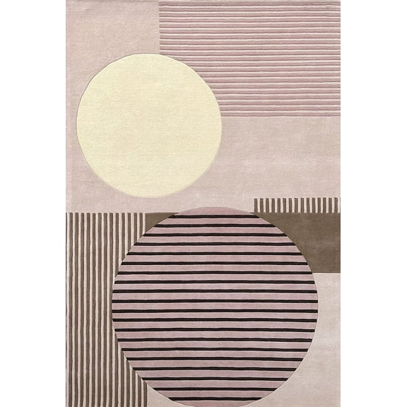 Jawa collection Handmade Modern Abstract Design Hand Tufted Area Rug Hand Tuft Wool Rug