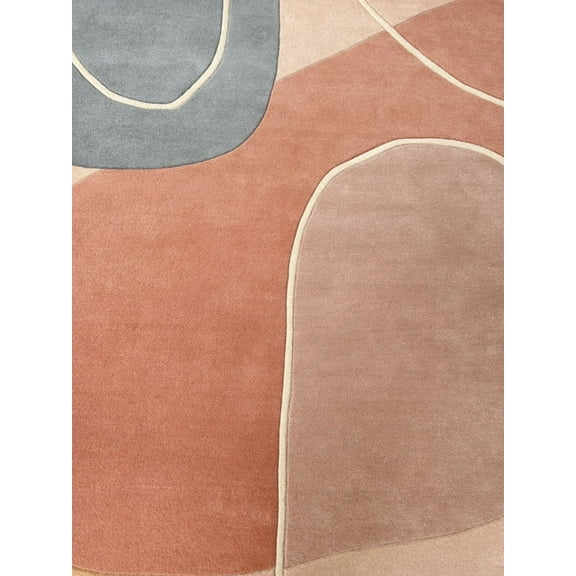 Jawa collection Handmade Modern Abstract Design Hand Tufted Area Rug Hand Tuft Wool Rug