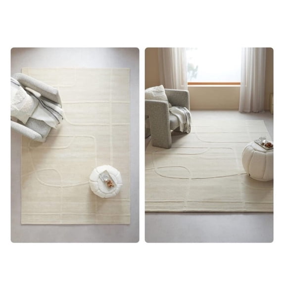 Jawa collection Handmade Modern Abstract Design Hand Tufted Area Rug Hand Tuft Wool Rug