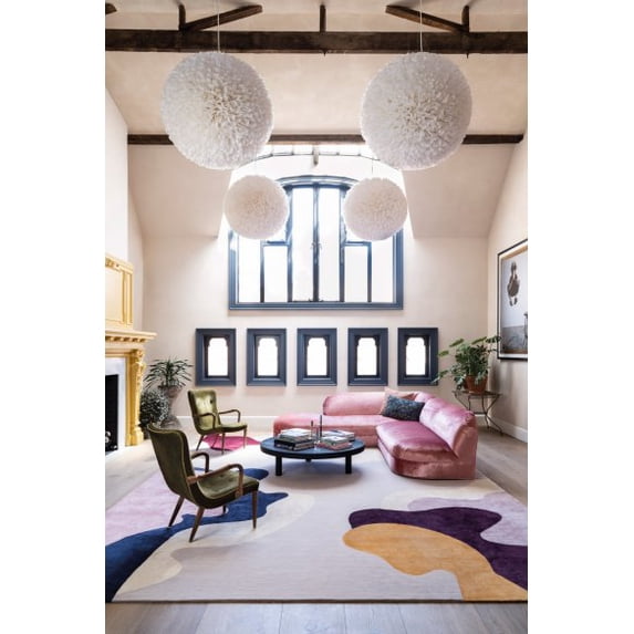 Jawa collection Handmade Modern Abstract Design Hand Tufted Area Rug Hand Tuft Wool Rug