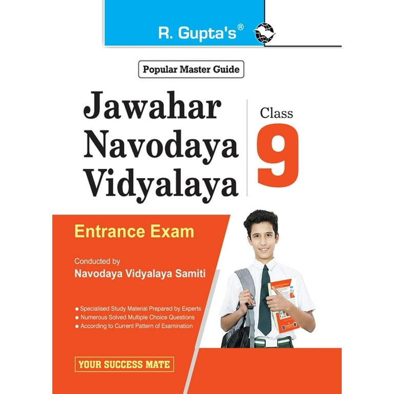 Jawahar Navodaya Vidyalaya JNV 9th Class Entrance Exam Guide Paperback