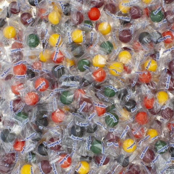 Jawbreakers Hard Candy Individually Wrapped 2 Pounds in a Resealable bag