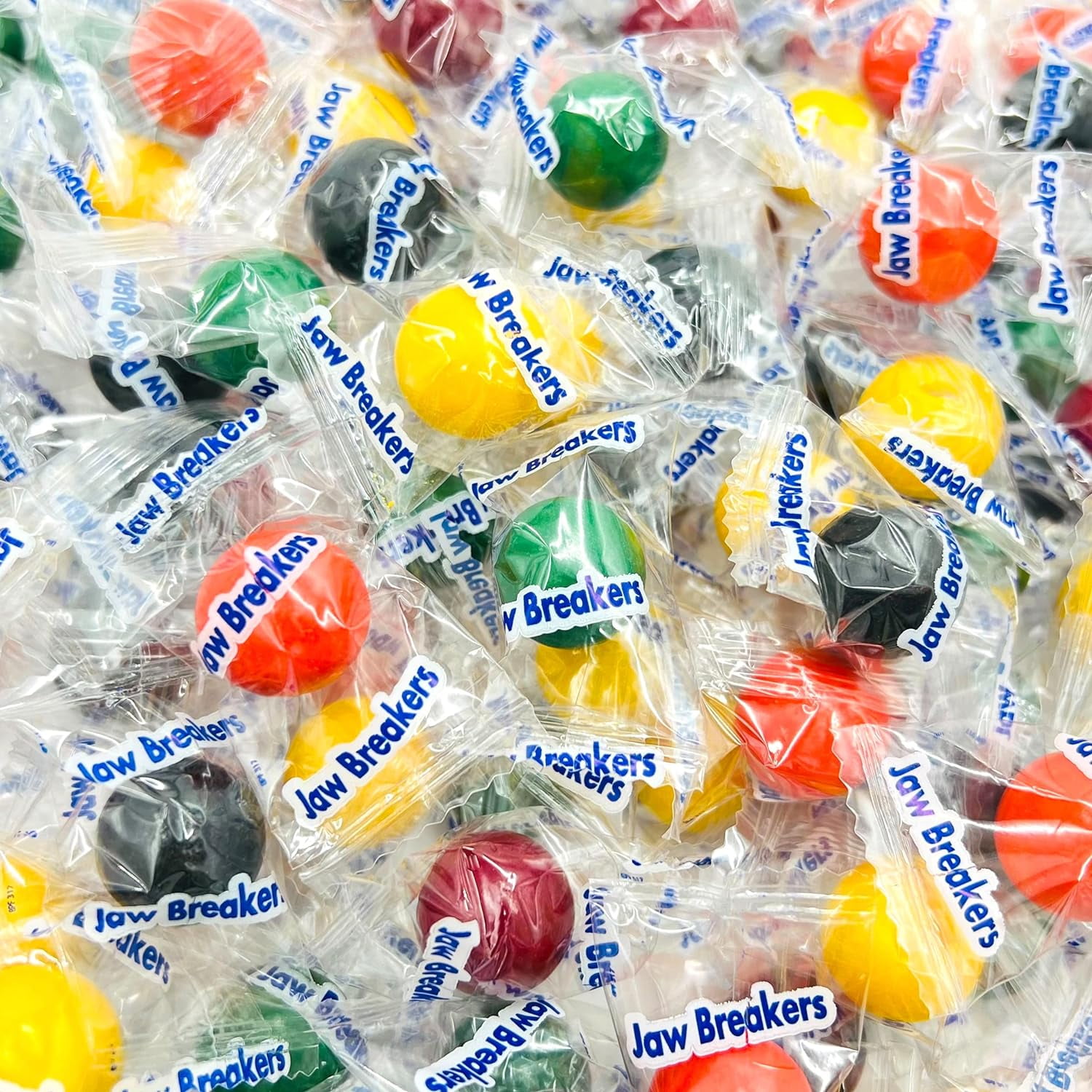 【Candy】 LaetaFood Jawbreakers Jaw Busters Mini Hard Candy, Fruit