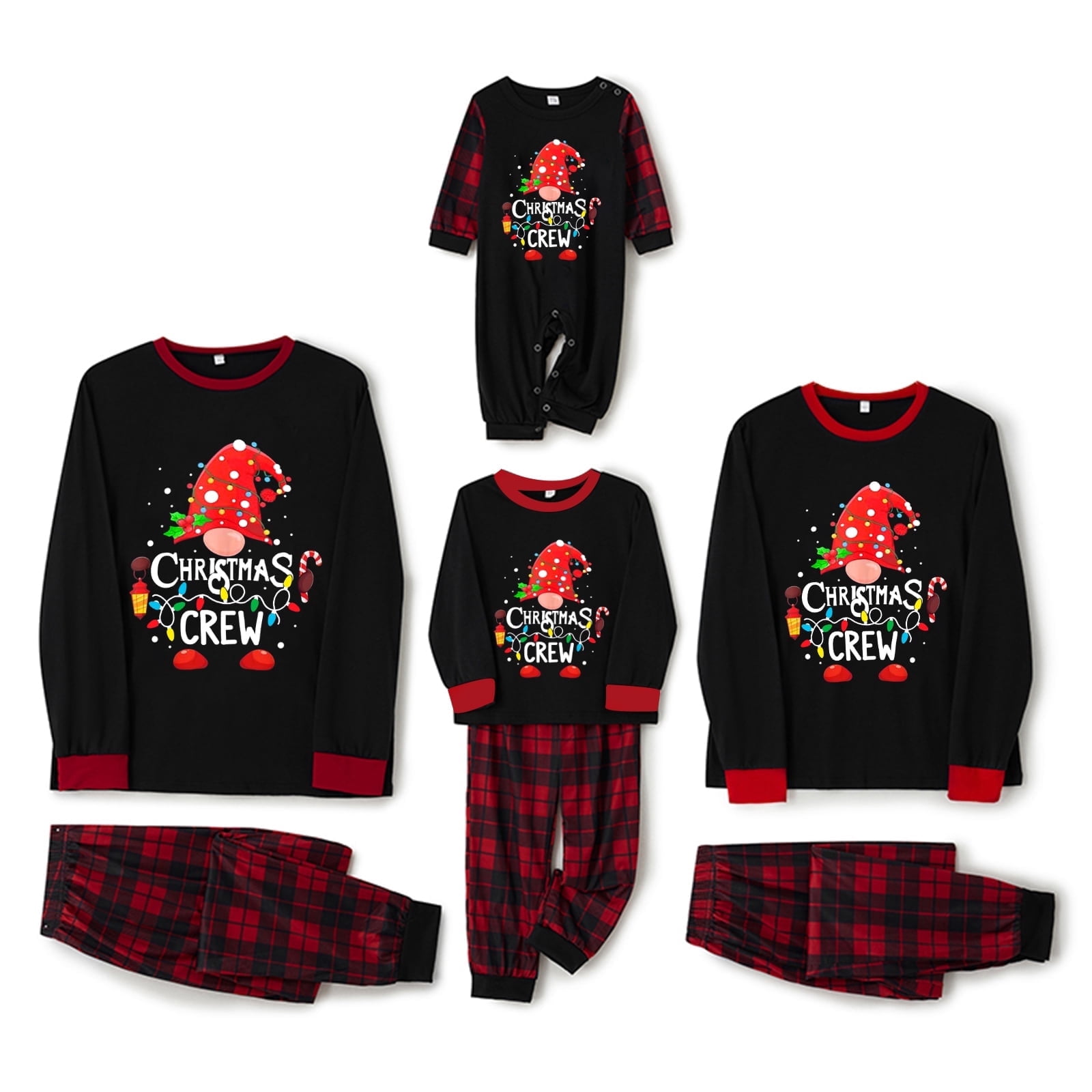 Jaweiwi Parent-Child Christmas Pajamas for Family Matching, Long Sleeve ...