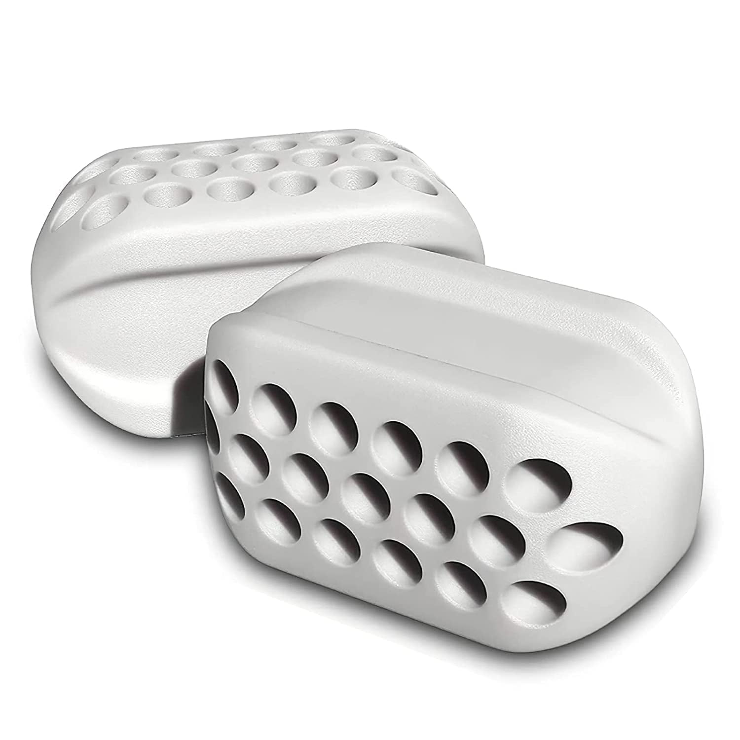 Jawline Facial Exerciser by Jawfit 1 Pair of Medical Grade BPA FREE Silicone Jaw Exerciser for Beginner Advanced Users Jawline Sculptor Jawline Shaper 2nd Generation White Walmart