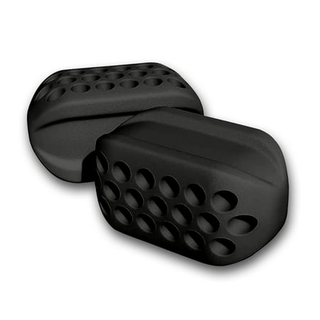 Jawline Facial Exerciser by Jawfit – 1 Pair of Medical Grade BPA FREE Silicone Jaw Exerciser for Beginner & Advanced Users - Jawline Sculptor & Jawline Shaper (2nd Generation) (Black)