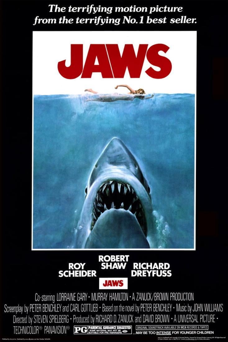 BLACK BALL Jaws, 1975 Poster - 24x36