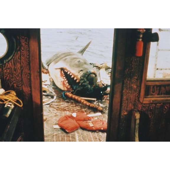 Jaws 24x36 Poster shark on Orca!