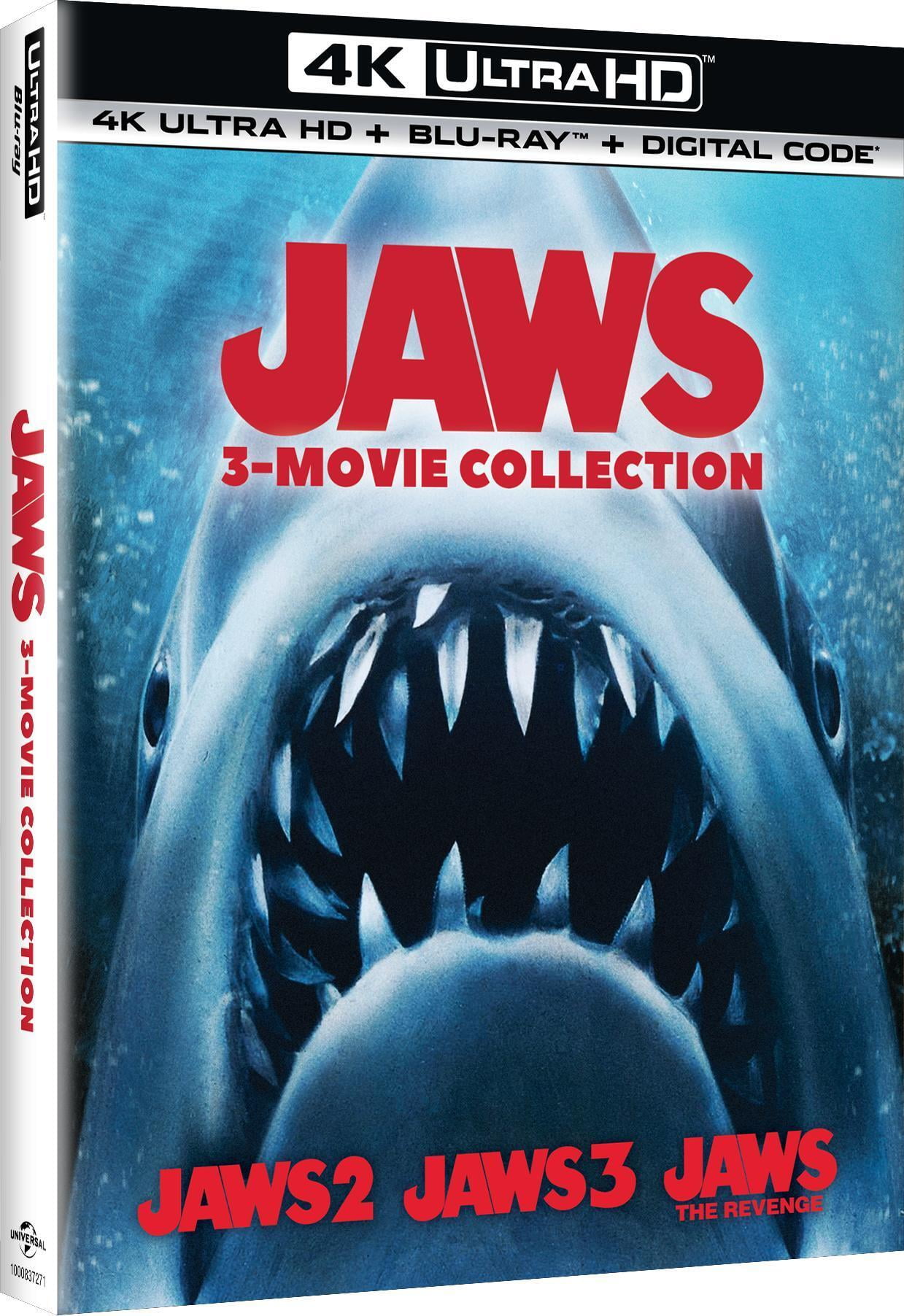 Jaws: 3-Movie Collection (4K Ultra HD + Blu-ray + Digital Copy), Universal Studios, Horror