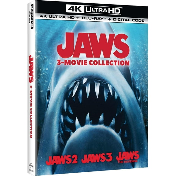Jaws: 3-Movie Collection (4K Ultra HD + Blu-ray + Digital Copy), Universal Studios, Horror