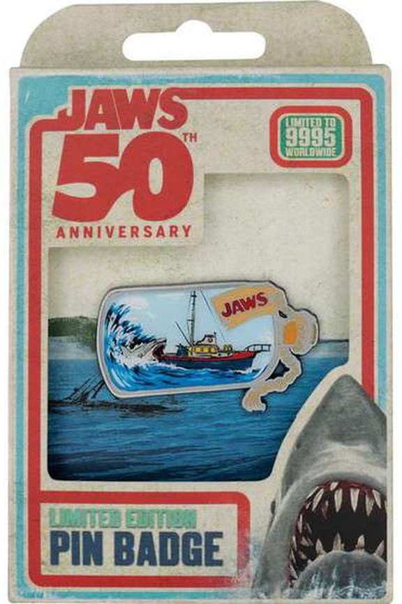 Jaws 50th Anniversary Ship in Bottle Metal Pin Badge (The Orca)