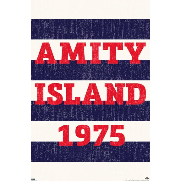 Jaws - Amity Island 1975 Wall Poster, 22.375" x 34"